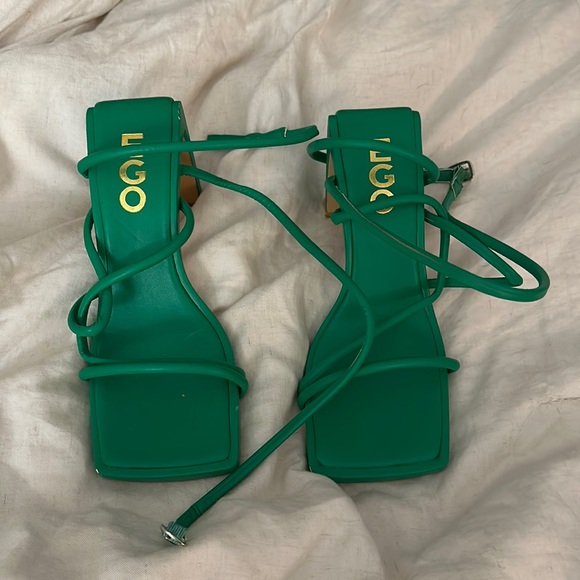 EGO Shoes - EGO official green strappy heels